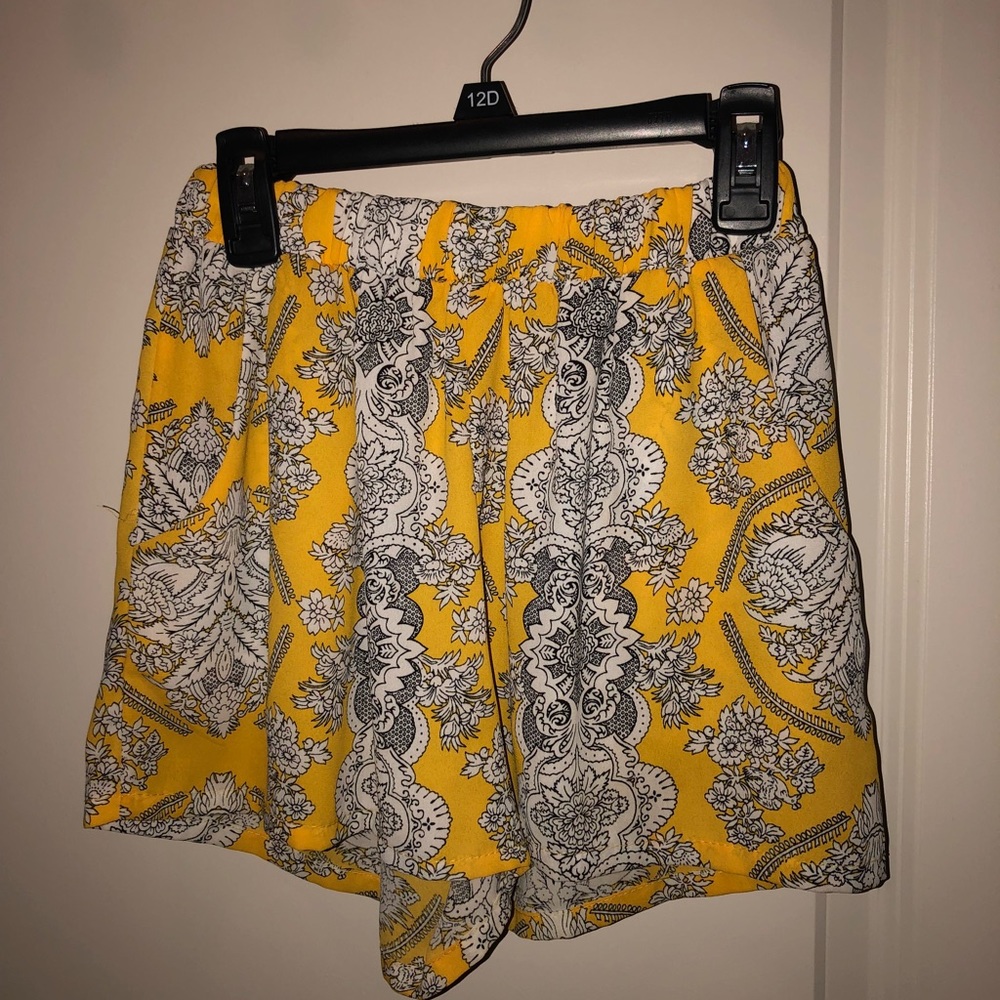 Yellow shorts